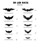🔥Halloween Sale - 50% off 🎃3D Bat LED Wall Light Decor 🦇✨ – Easy Installation | Soft LED Glow for Living Room/Bedroom Festive Vibe