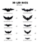 🔥Halloween Sale - 50% off 🎃3D Bat LED Wall Light Decor 🦇✨ – Easy Installation | Soft LED Glow for Living Room/Bedroom Festive Vibe