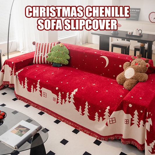 🎅Juleudsalg - 50% RABAT🎄Jul Chenille Sofa Slipcover