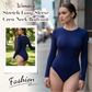 Women's Stretch Long Sleeve Crew Neck Bodysuit