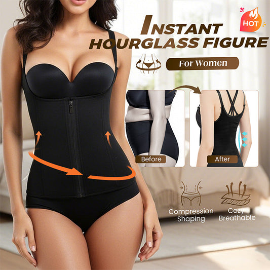 Dames body shaper vest met ritssluiting & Haken