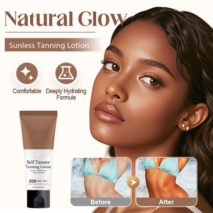 🌟VEGYÉL 2-T, KAPJ 1-ET INGYEN🌟50 ezer+ eladott💞Natural Glow Sunless Barnító Krém