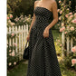 Dammode Polka Dot Strapless Klänning