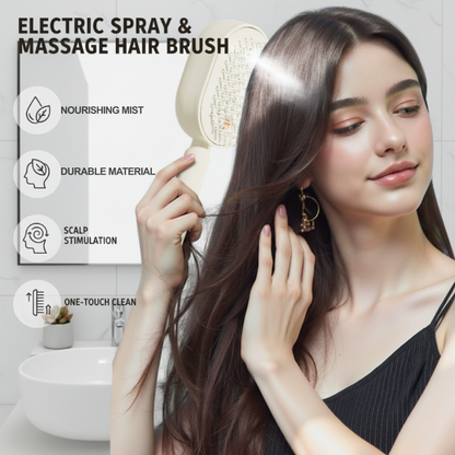 Elektrisk spray & Massage hårbørste