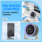 2026 Ventilator de birou cu afișaj LED Alimentat prin USB Portabil 100 de viteze Înclinare 120° Silențios Durată lungă de viață a bateriei Ventilator de masă oscilant pentru dormitor, birou, casă, camping