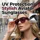 Stylish Aviator Sunglasses with UV Protection