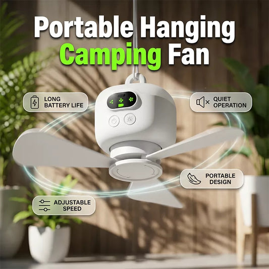 🔥 Ventilatore da soffitto ricaricabile con luci LED – Cool &  Luminoso ovunque