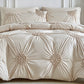 Elegant Pinch Pleat Duvet Cover Set