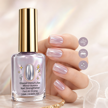💜Lilac Glossy Mirror Nagelhärter
