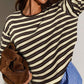 🍂LAST DAY SALE 50% OFF⚡50K+ SOLD💕Women's Casual Oversized Striped Top