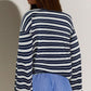 🍂LAST DAY SALE 50% OFF⚡50K+ SOLD💕Women's Casual Oversized Striped Top