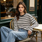 🍂LAST DAY SALE 50% OFF⚡50K+ SOLD💕Women's Casual Oversized Striped Top