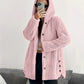 ❄️ Locker geschnittene Damen-Plüschjacke mit Kapuze