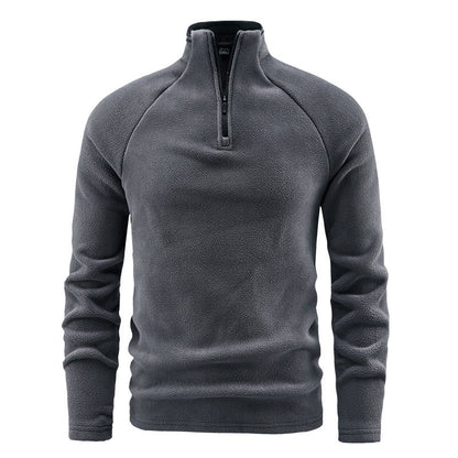 🧥 Men's Polar Fleece Stand Collar Warm Sweatshirt