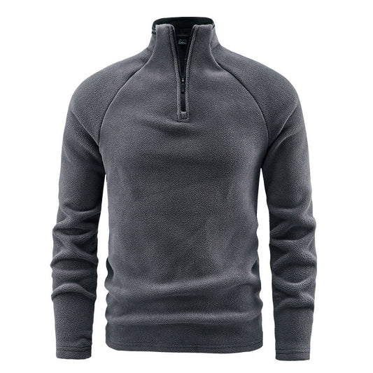 🧥 Men's Polar Fleece Stand Collar Warm Sweatshirt