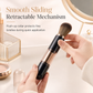 🖌️LAST DAY SALE 60% OFF !!📢Portable Retractable Makeup Brush Set Multifunctional Travel Cosmetic Tool with Powder Blush and Silicone Lip Brush