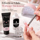 Poly Nail Extension Gel Kit with Dual Forms and Brush for Nail Art