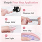 Poly Nail Extension Gel Kit with Dual Forms and Brush for Nail Art