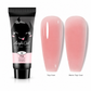 Poly Nail Extension Gel Kit with Dual Forms and Brush for Nail Art