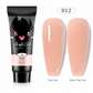 Poly Nail Extension Gel Kit with Dual Forms and Brush for Nail Art