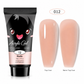 Poly Nail Extension Gel Kit with Dual Forms and Brush for Nail Art